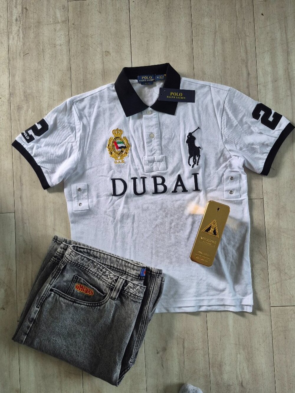 NWT Polo Ralph Lauren Big Pony International Dubai #2 White